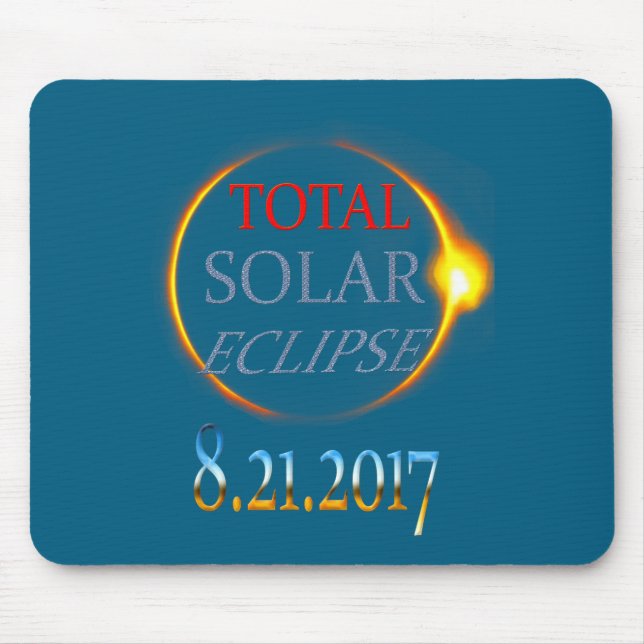 Tapis De Souris Éclipse solaire totale 2017 (Devant)