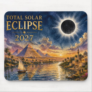 Tapis De Souris Éclipse totale de Soleil 2027 Égypte