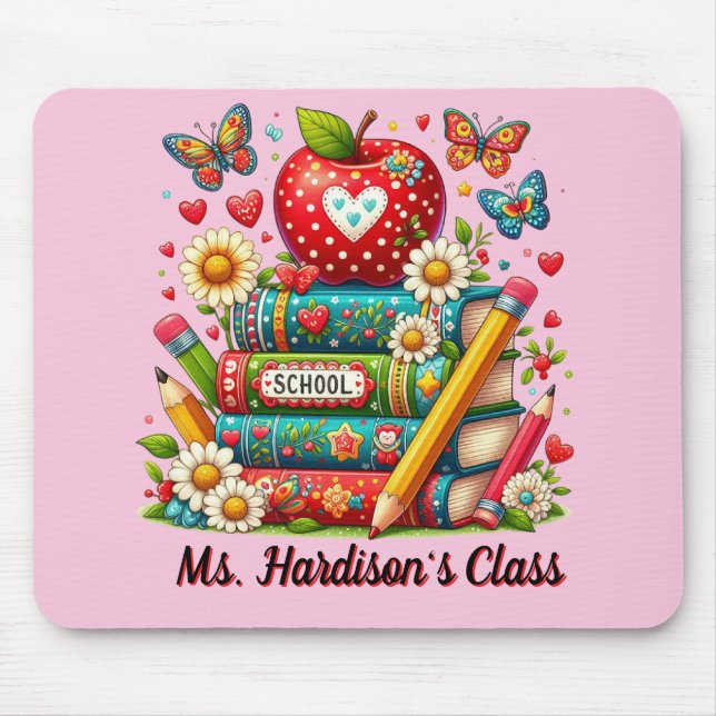 Tapis De Souris École de professeurs personnalisés  (Devant)