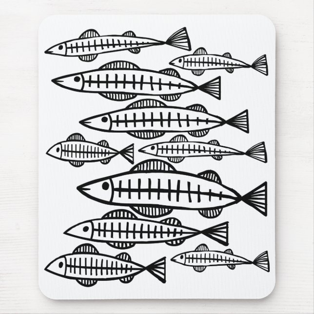 Tapis De Souris École des poissons (Devant)
