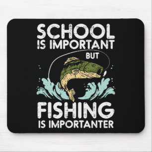 Tapis De Souris École Importante Pêche Importanter Drôles Garçons