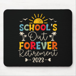 Tapis De Souris École vintage finie pour toujours Professeur à la