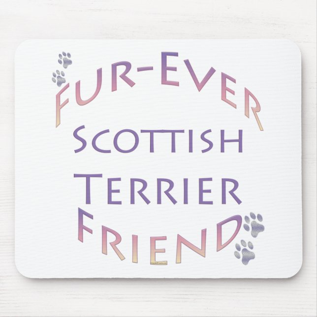 Tapis De Souris Écossais Terrier Furever Friend (Devant)