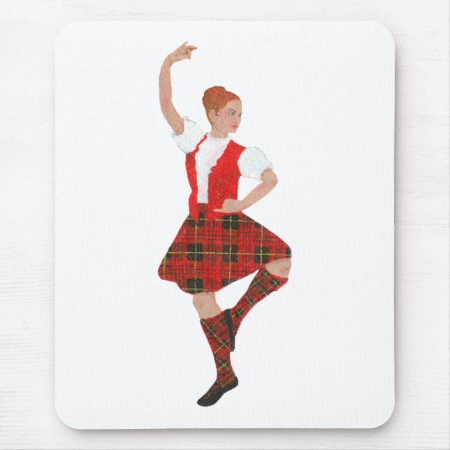 Tapis De Souris Ecosse Highland Dancer Erskine Tartan (Devant)