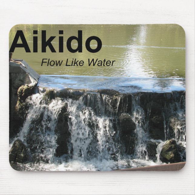 Tapis De Souris Écoulement d'Aikido comme l'eau Mousepad (Devant)