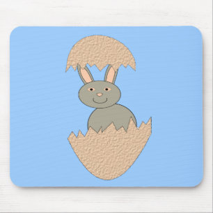 Tapis De Souris Écouter du lapin de l'oeuf Weird Mousepad
