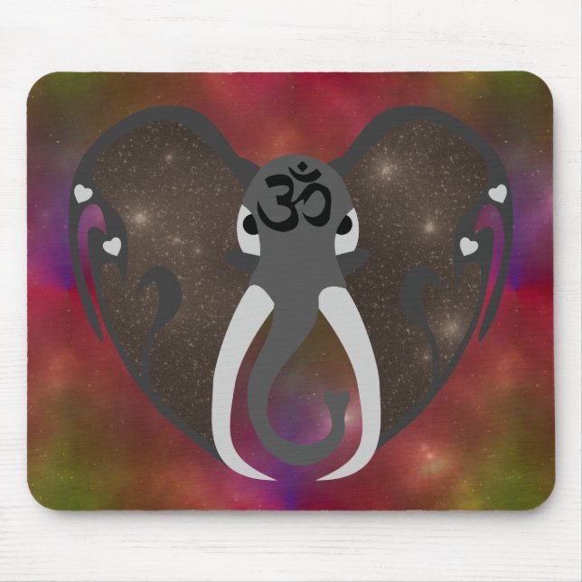 Tapis De Souris Ecouter les éléphants au Cosmos (Devant)