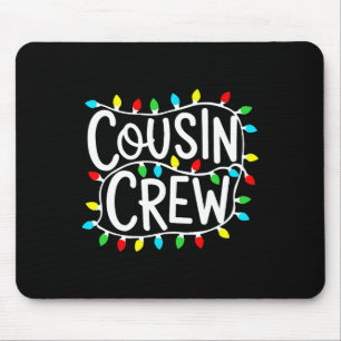 Tapis De Souris Écran Cousin Noël Noël Noël Lumières Famille Corre