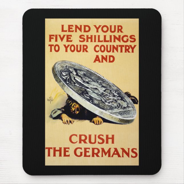 Tapis De Souris Écraser Les Allemands (Devant)