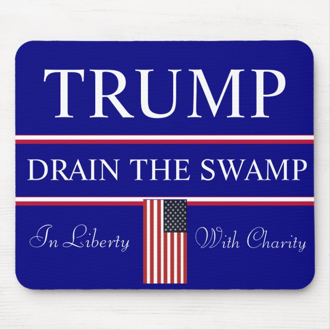 Tapis De Souris Écrasez le Trump SWAMP de Washington (Devant)