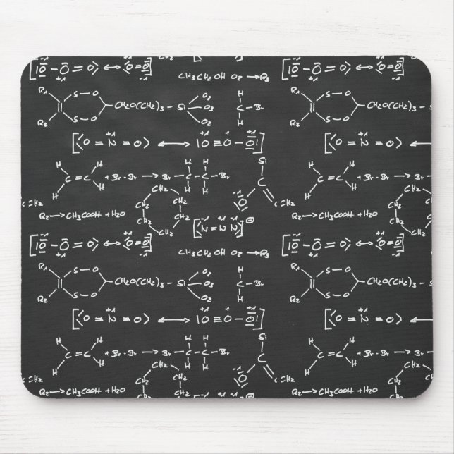 Tapis De Souris Écriture de formule chimique (Devant)