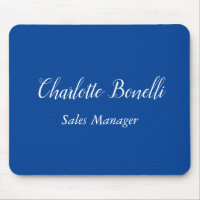 Écriture professionnelle minimaliste Nom bleu