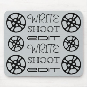 Tapis De Souris Écrivez la pousse éditent la bobine de film