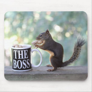 Tapis De Souris "Écureuil du patron"