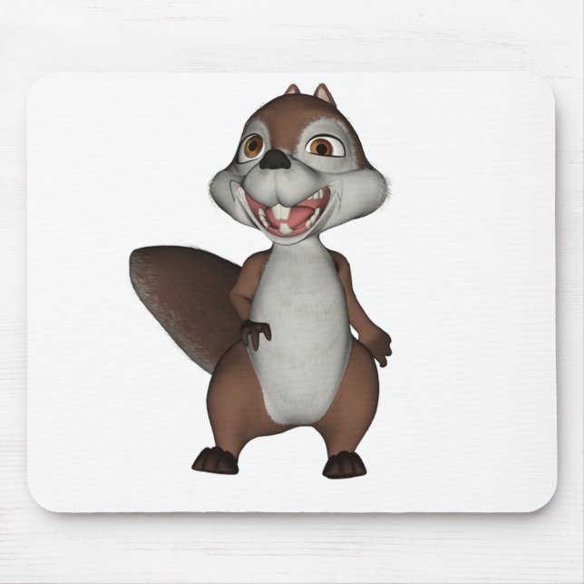 Tapis De Souris Écureuil espiègle Mousepad (Devant)