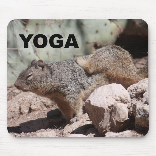 Tapis De Souris Écureuil Mousepad de yoga (Devant)