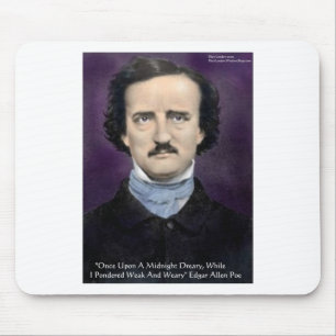 Tapis De Souris Edgar Allen Poe Citation "The Raven" Cadeaux et ca