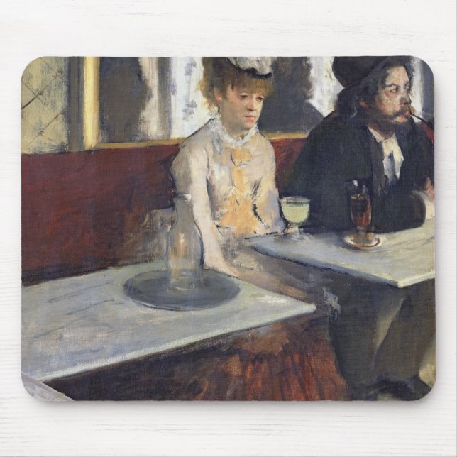 Tapis De Souris Edgar Degas | dans un café, ou l'absinthe (Devant)