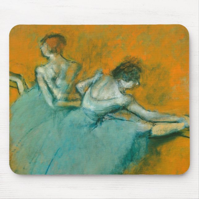 Tapis De Souris Edgar Degas Danseuses à la barre Impression : Art  (Devant)