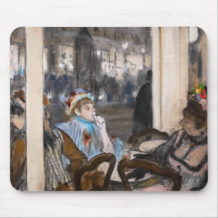 Tapis De Souris Edgar Degas - Femmes sur une terrasse de café le s