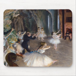 Tapis De Souris Edgar Degas - La répétition du ballet sur scène