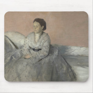 Tapis De Souris Edgar Degas - Portrait de Madame Rene de Gas