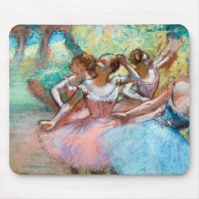 Tapis De Souris Edgar Degas - Quatre Ballerinas sur scène (Devant)