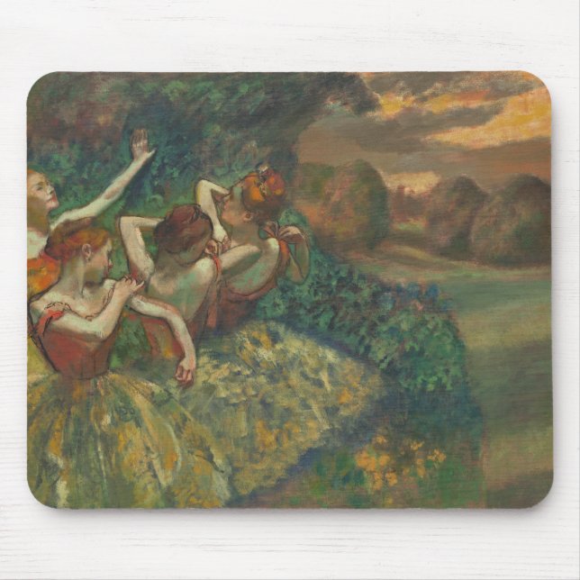 Tapis De Souris Edgar Degas Quatre Danseurs Impressionniste (Devant)
