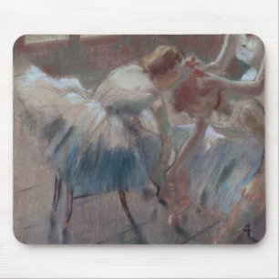 Tapis De Souris Edgar Degas   trois danseurs se préparant à la