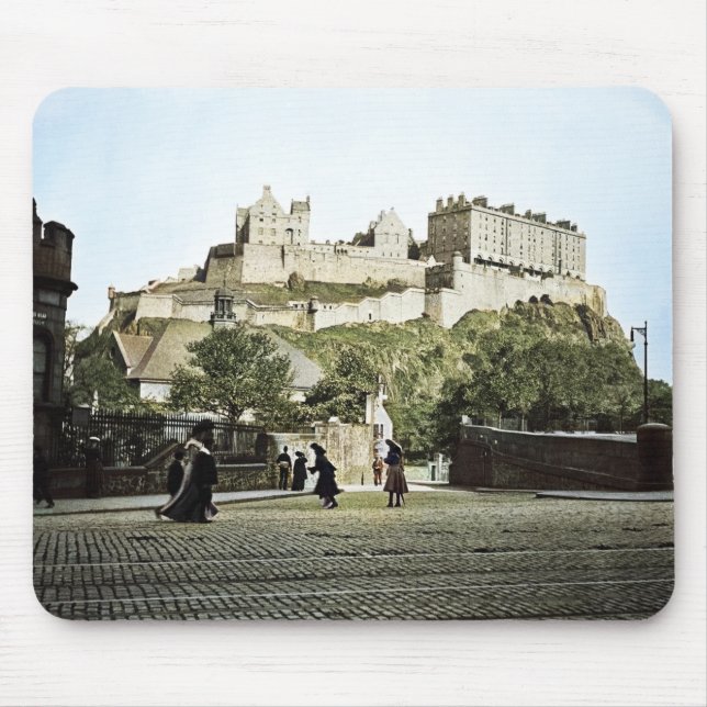Tapis De Souris Edinburgh Castle Scotland 1910 Grassmarket (Devant)
