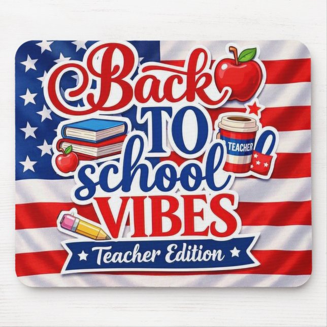 Tapis de souris édition enseignant - Retour à l'éc (Start the school year in style! 📚)