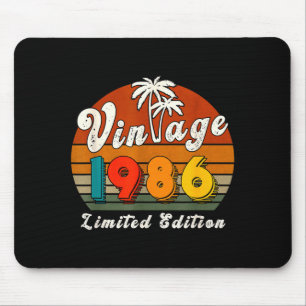 Tapis De Souris Édition limitée Vintage 1986 40 ans anniversaire p