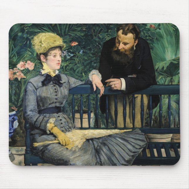 Tapis De Souris Edouard Manet - Dans la serre (Devant)