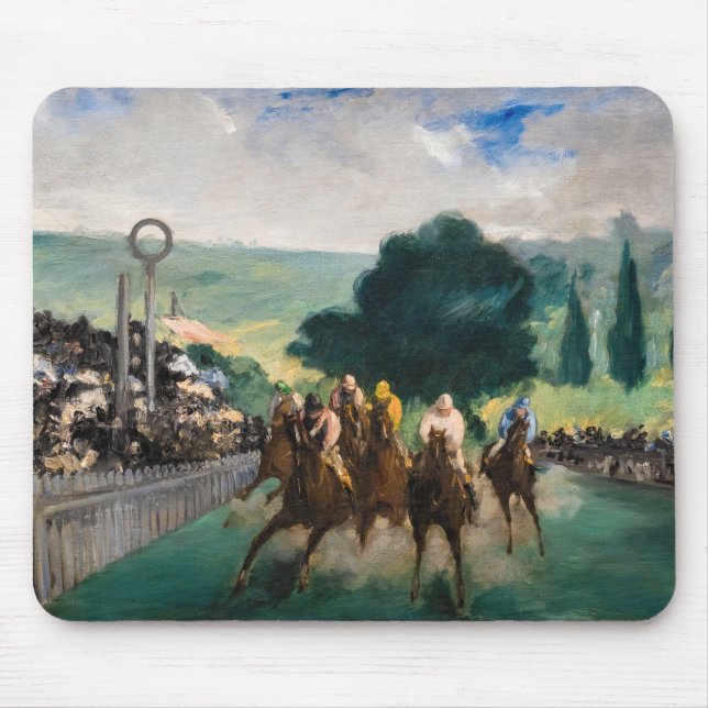 Tapis De Souris Edouard Manet - Les courses à Longchamp (Devant)