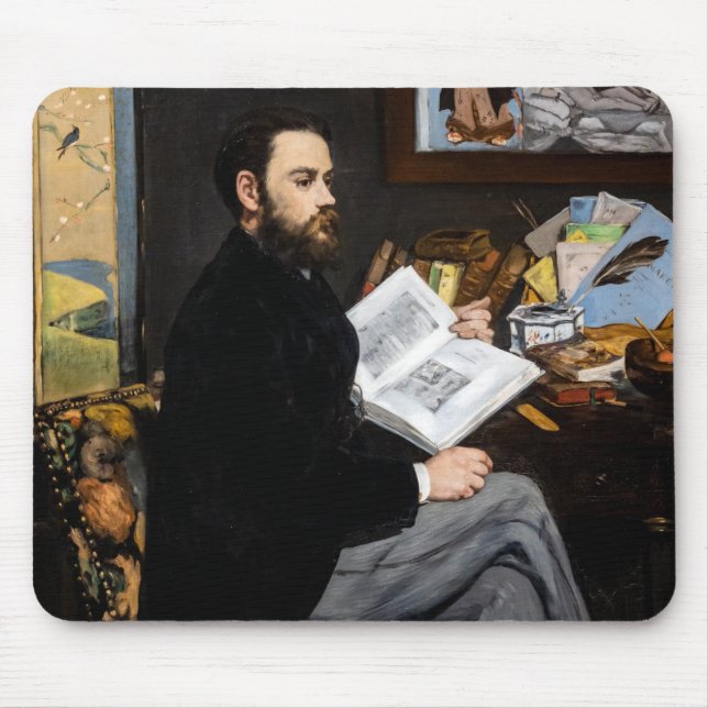 Tapis De Souris Edouard Manet - Portrait d'Emile Zola (Devant)