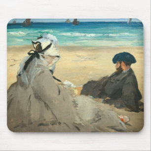 Tapis De Souris Edouard Manet - Sur la plage