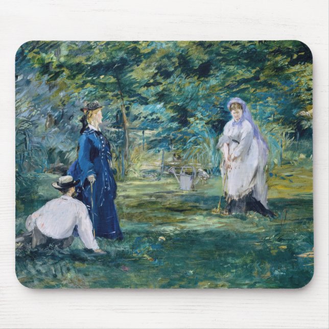 Tapis De Souris Edouard Manet - Un jeu de Croquet (Devant)