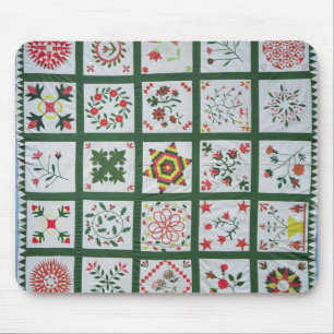 Tapis De Souris Édredon d'album avec des fleurs de saison, 1844