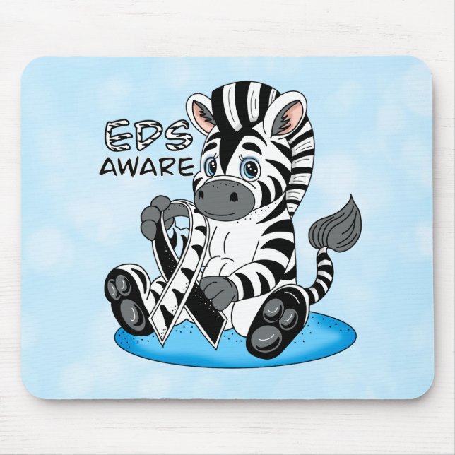 Tapis De Souris EDS Sensibilisation Zebra Ribbon (Devant)