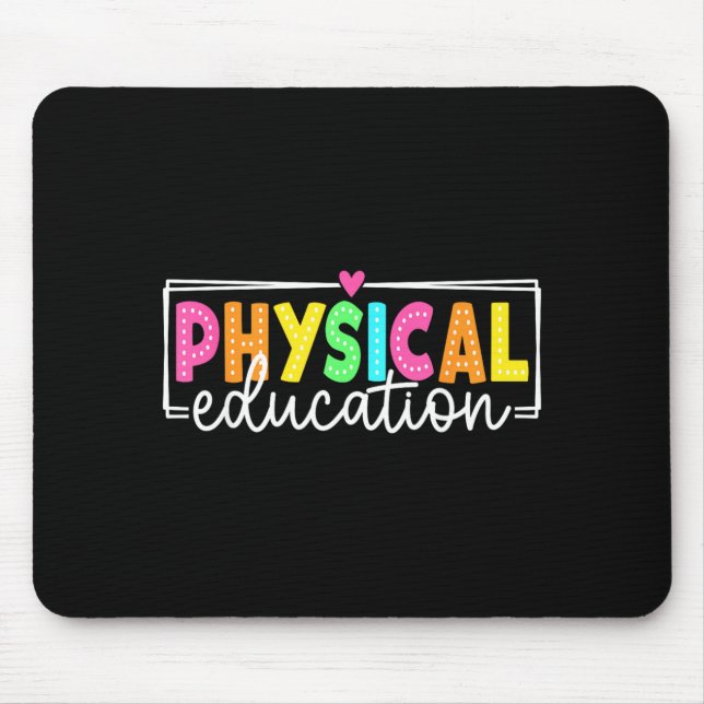 Tapis De Souris Éducation Physique Rentree Des Classes Prof De Gym (Devant)
