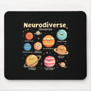 Tapis De Souris Éducation Sensibilisation à l'autisme Univers neur