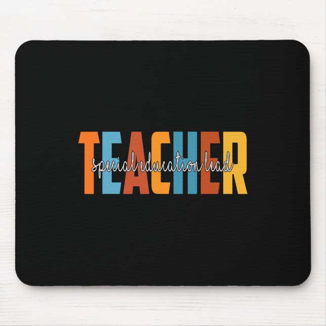 Tapis De Souris Éducation Spéciale Enseignant Principal Automne Am (Devant)