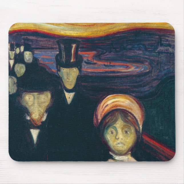 Tapis De Souris Edvard Munch - Anxiété (Devant)