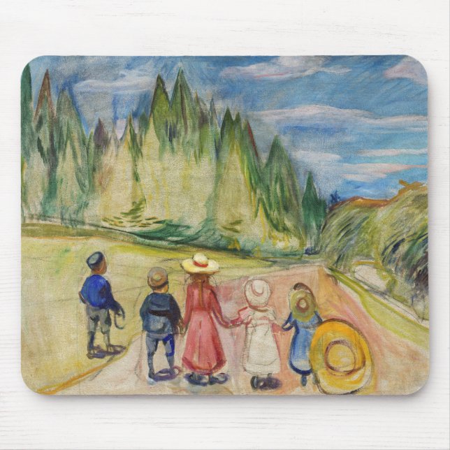 Tapis De Souris Edvard Munch - La forêt Fairytale (Devant)