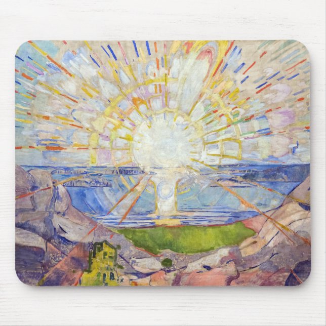 Tapis De Souris Edvard Munch - Le Soleil 1911 (Devant)