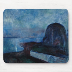 Tapis De Souris Edvard Munch - Nuit étoilée 1893