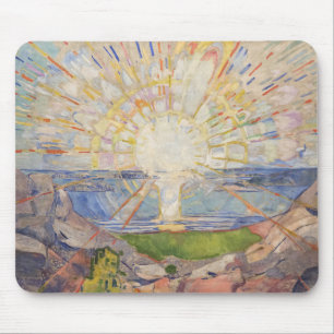 Tapis De Souris Edvard Munch Peinture murale Le Soleil (Solen) (19