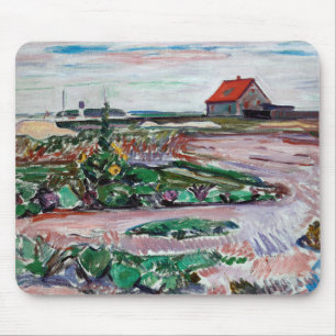 Tapis De Souris Edvard Munch - Seashore. Paysage près de Lubeck