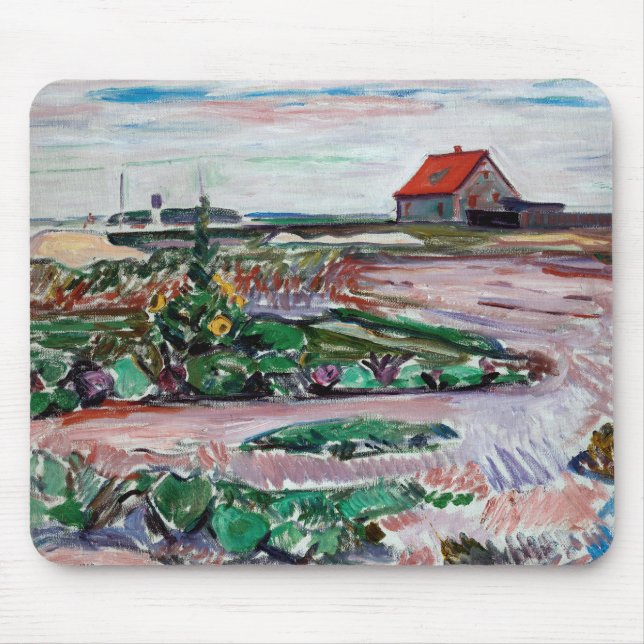 Tapis De Souris Edvard Munch - Seashore. Paysage près de Lubeck (Devant)