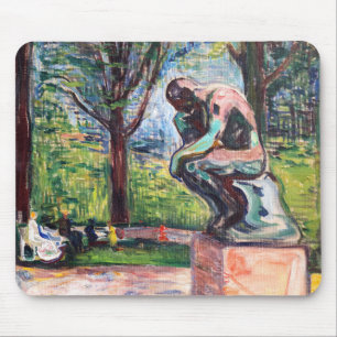 Tapis De Souris Edvard Munch - The Thinker by Rodin